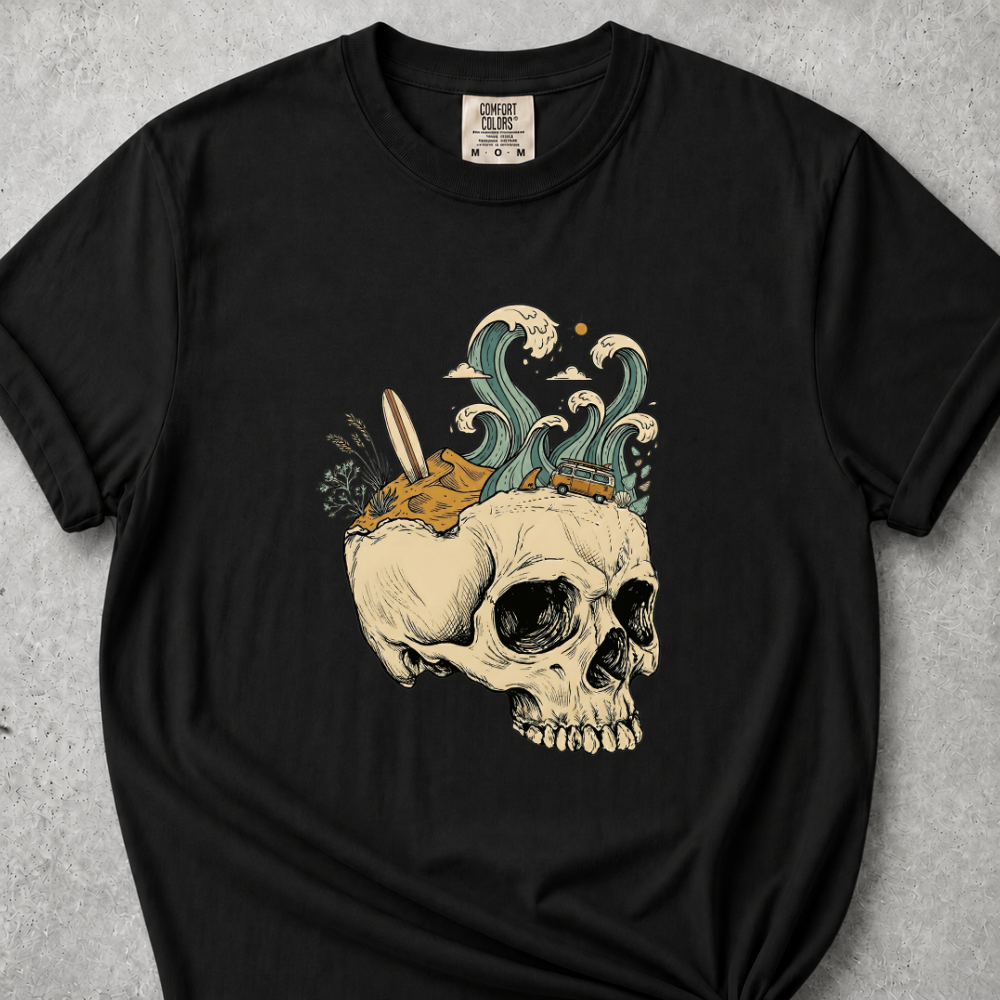 Waves Skull T-Shirt