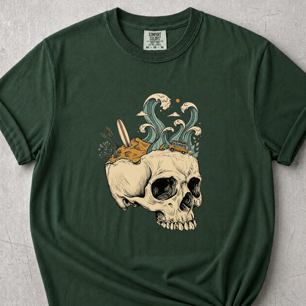 Waves Skull T-Shirt