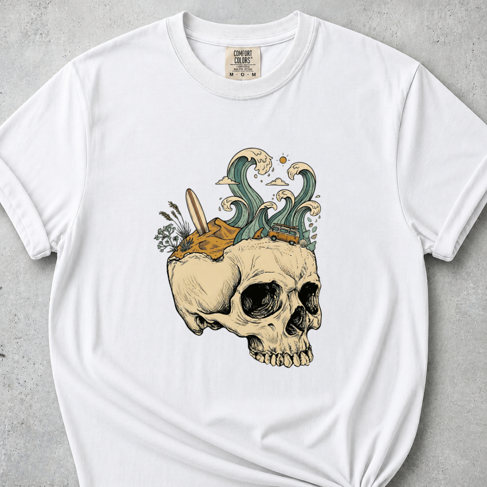 Waves Skull T-Shirt